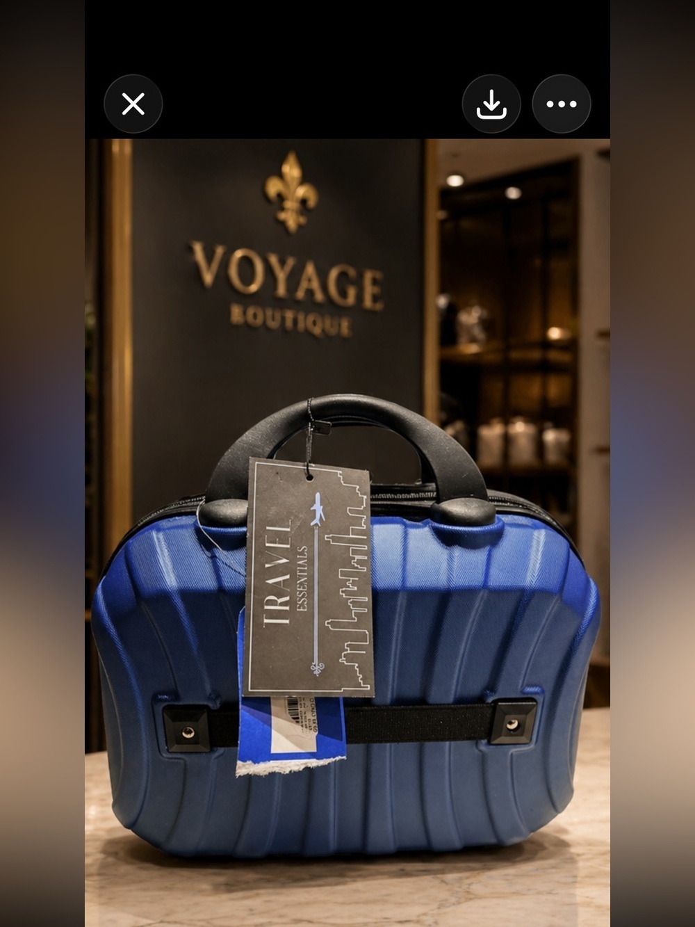Voyage Boutique Travel Essentials Blue Hard Travel Bag